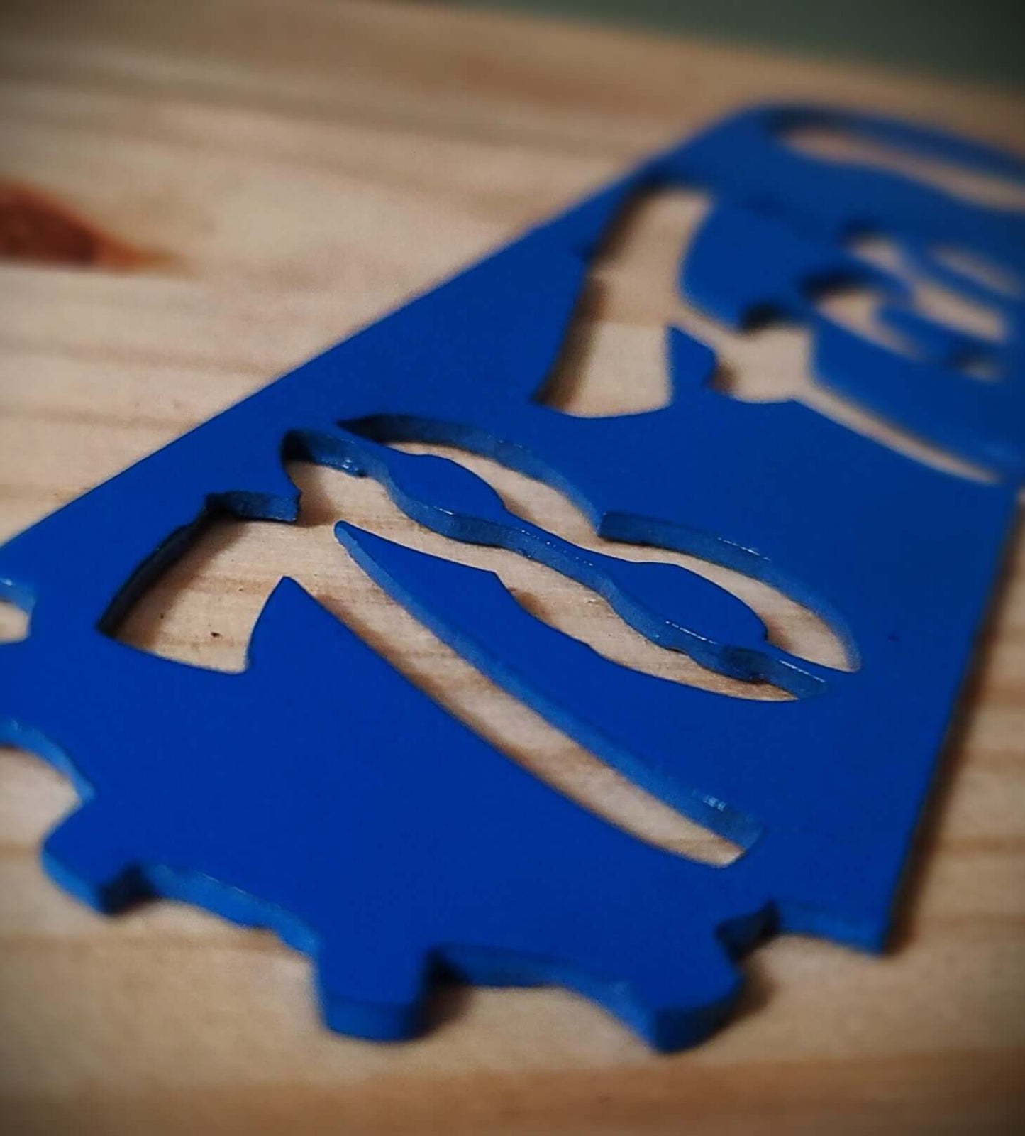 78 fab works metal bottle opener powder coated bright blue