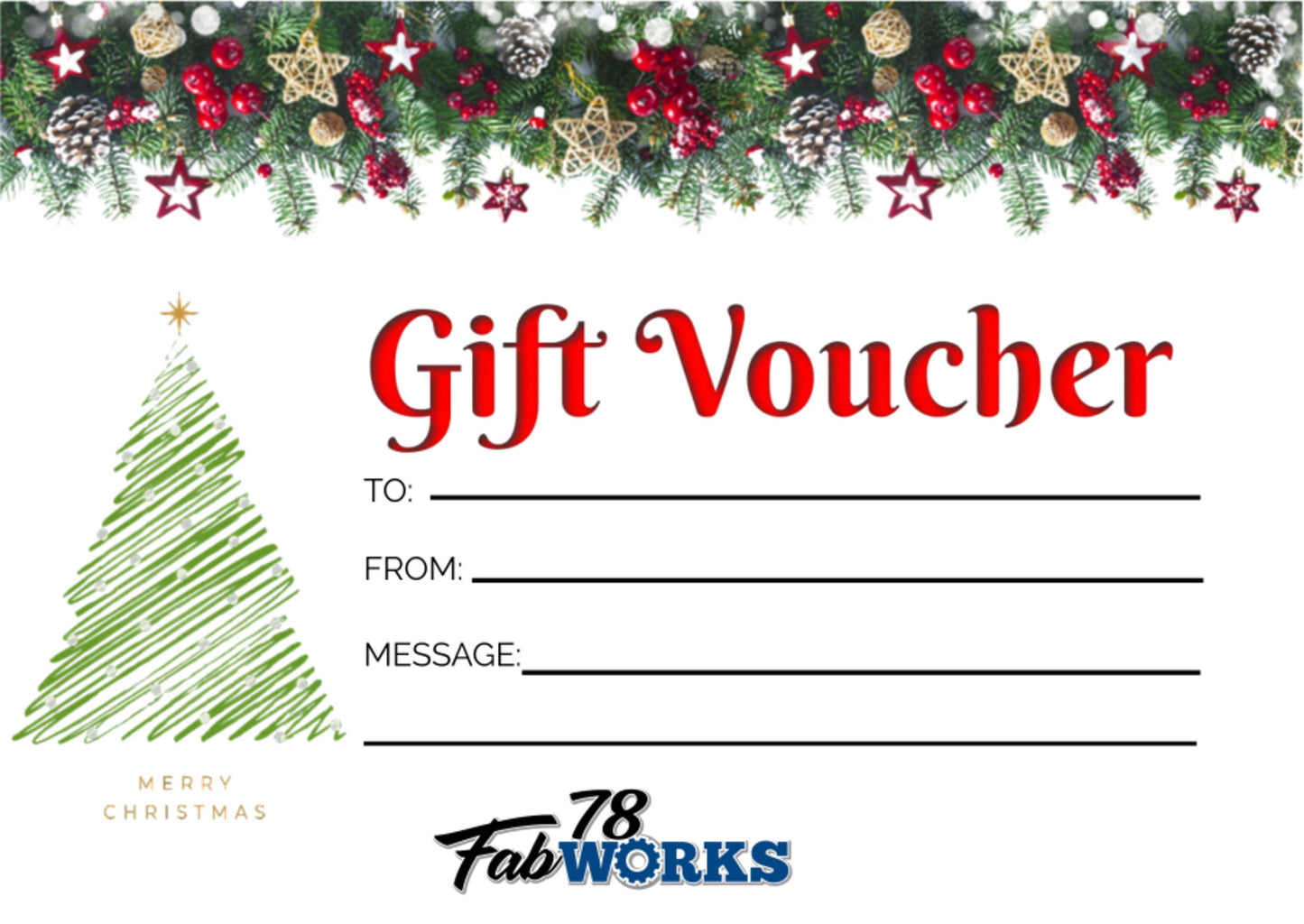 78 Fab Works Gift Card